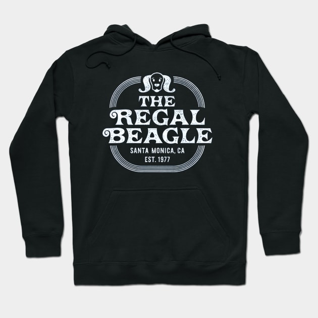 Regal Beagle Company Retro Vintage Santa Monica Hoodie by Ghost Of A Chance 